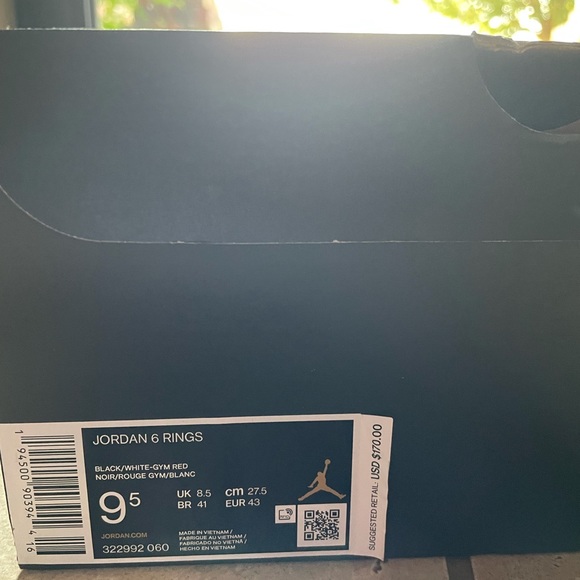 Jordan 6 rings size 9 1/2. Excellent condition - Picture 8 of 8